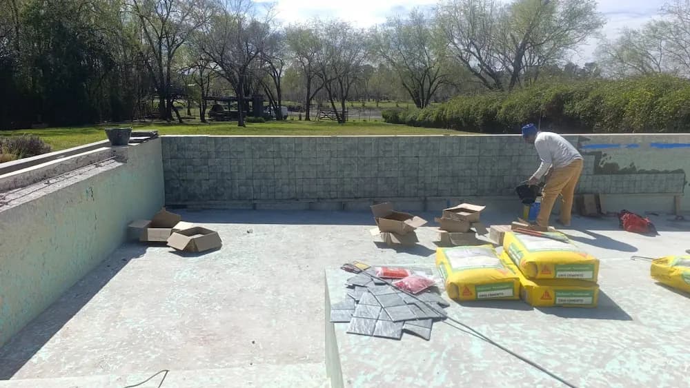 Piscina en altura detalle 2